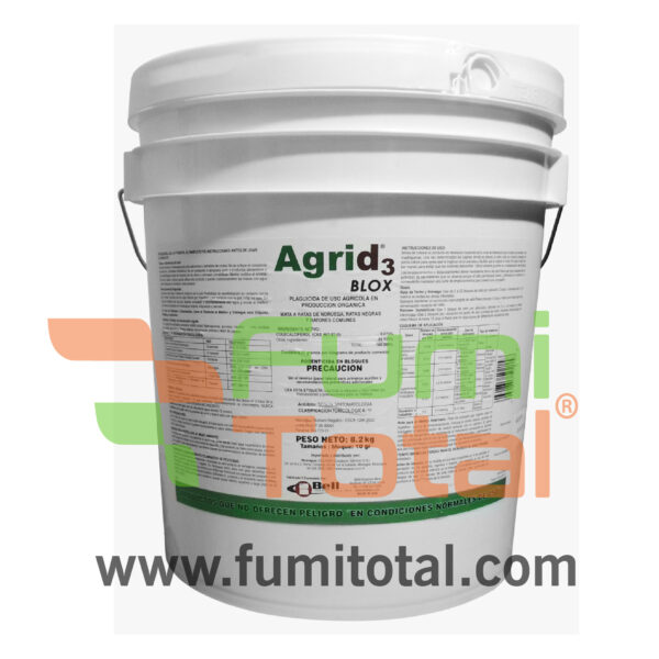 AGRID3 BLOX-COLECALCIFEROL D3-BALDE POR 8.2 KG-RODENTICIDA ORGANICO